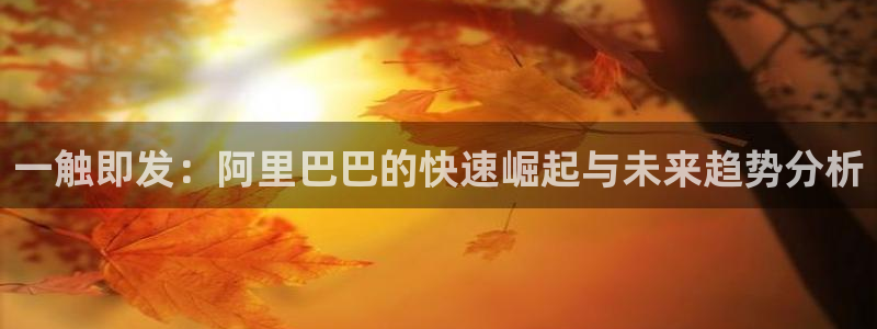 蓝狮娱乐体育官网登录：一触即发：阿里巴巴的快速崛起与未来趋势分析