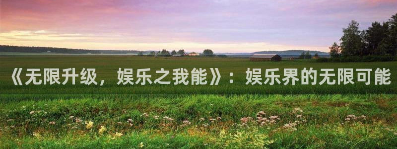 蓝狮娱乐vk：《无限升级，娱乐之我能》：娱乐界的无限可能