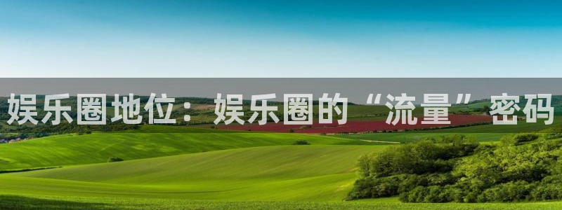 南宫蓝狮娱乐官网版：娱乐圈地位：娱乐圈的“流量”密码
