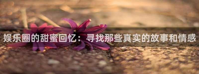 蓝狮娱乐体育凯捷平台代理：娱乐圈的甜蜜回忆：寻找那些真实的故事和情感